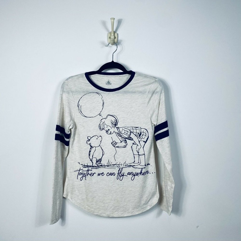 NEW Women's Disney Winnie the Pooh Christopher Robin Tee T-Shirt Top Small
